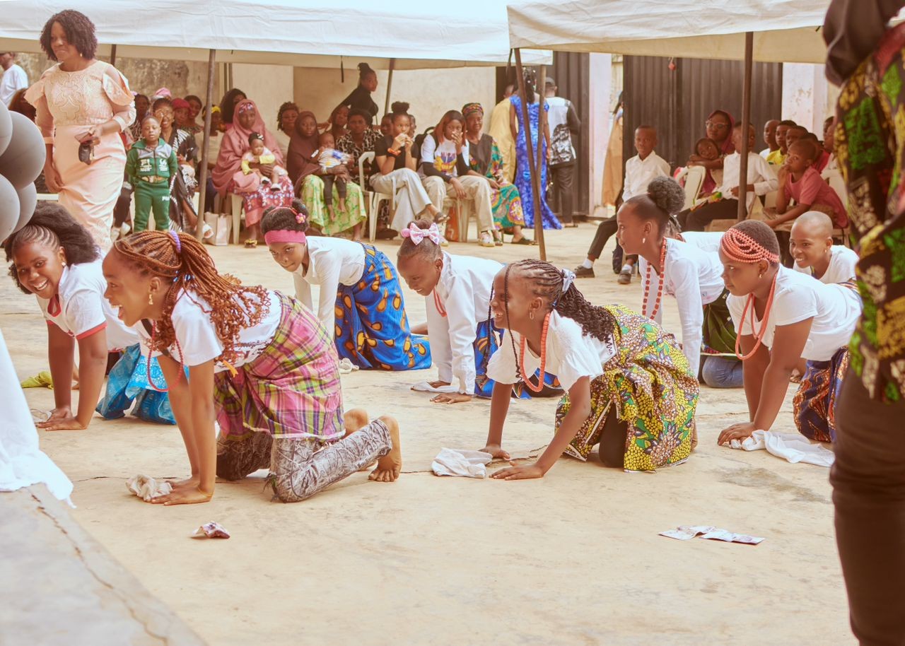 Students participating in a cultural or arts activity